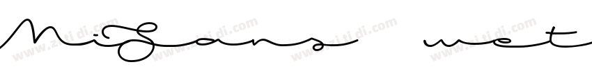 MiSans wetern字体转换